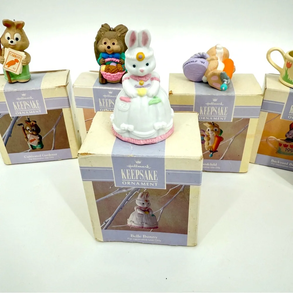 Lot 6‎ Hallmark Keepsake Ornament Easter Collection 1992 - 1993